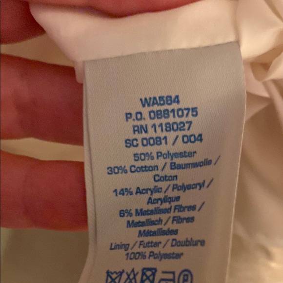 Boden Cream Eyelet Blouse with Cap Sleeves - Picture 4 of 7